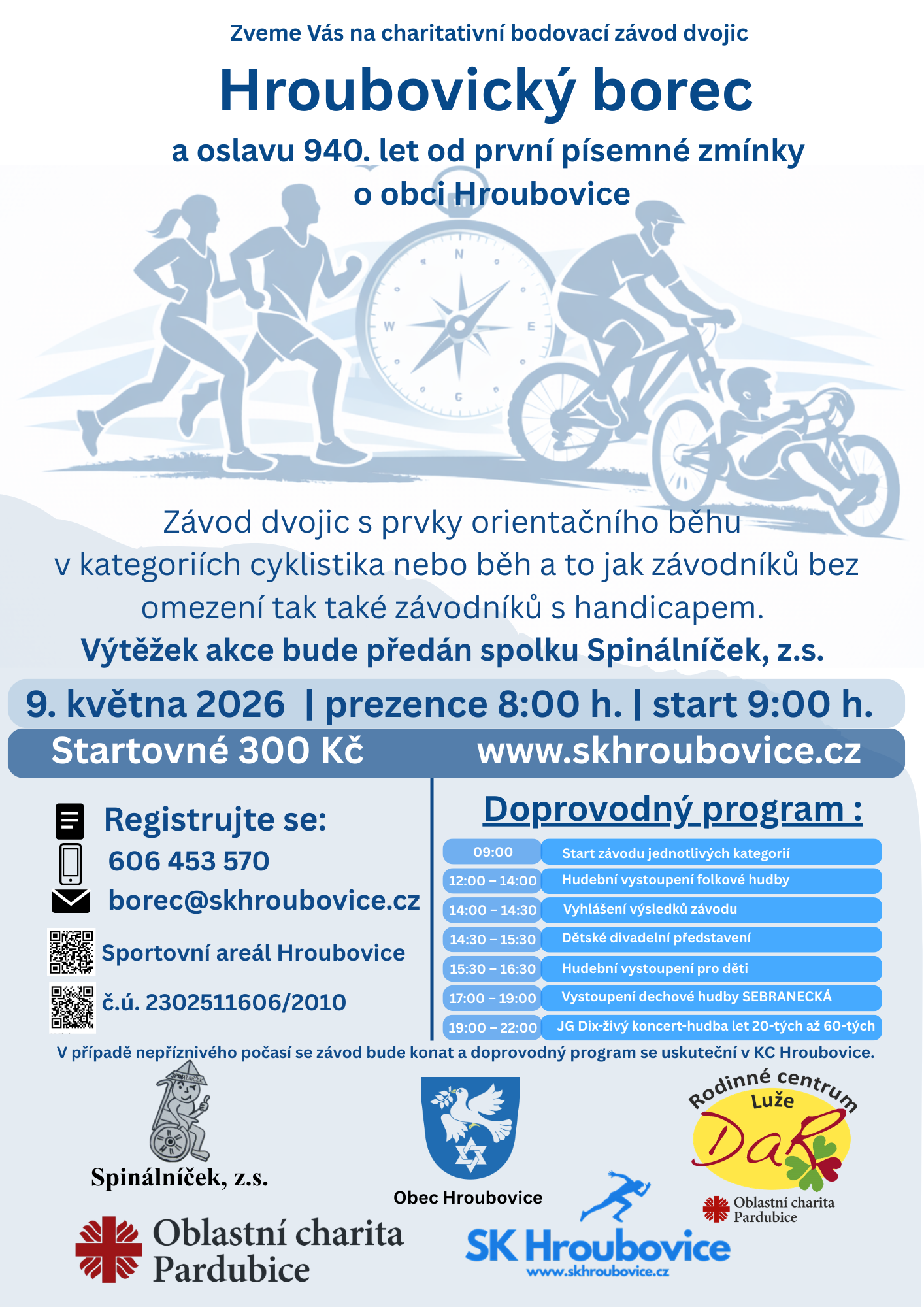 Plakát závodu Hroubovický borec 2026